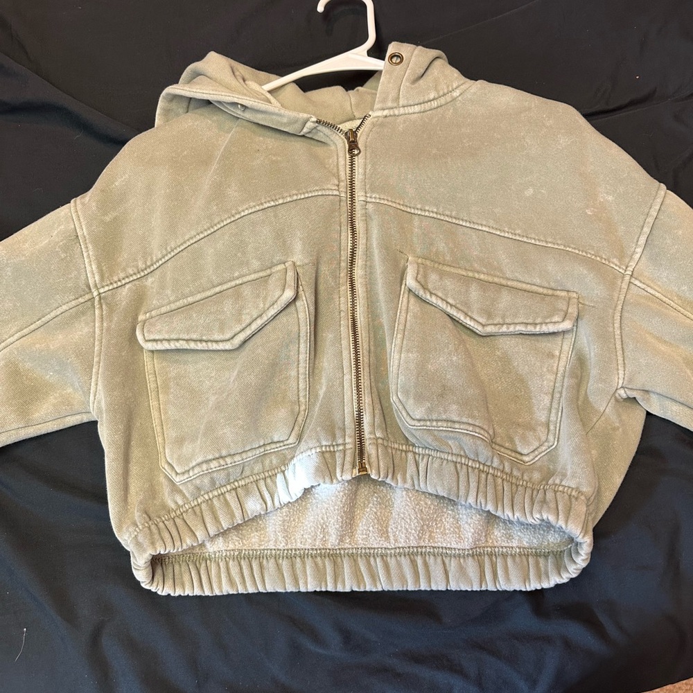 Olive Green Hooded Jacket